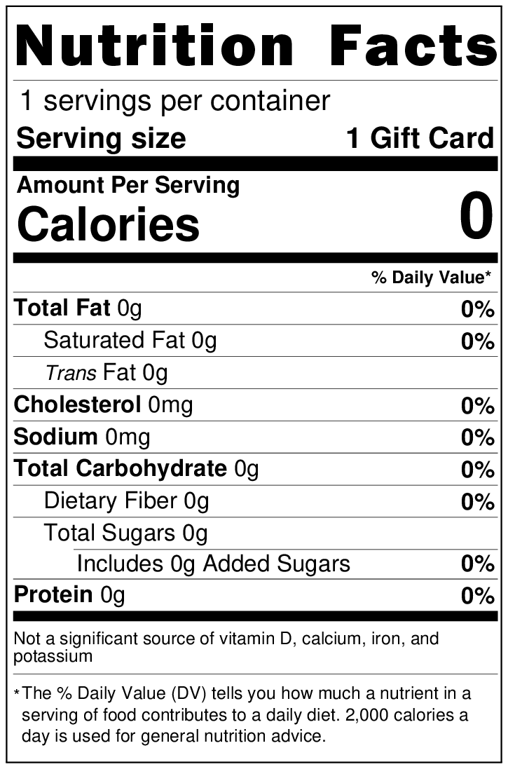 SUMP'N SUMP'N Gift Card