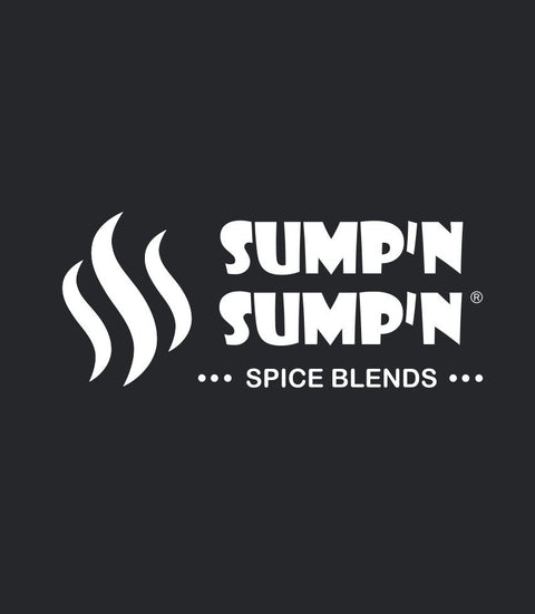 Sumpin Sumpin Spice Blends logo on a black background